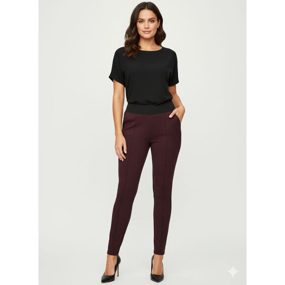 Women's Nine West Burgundy Leggings, size XXL - Picture 1 of 13